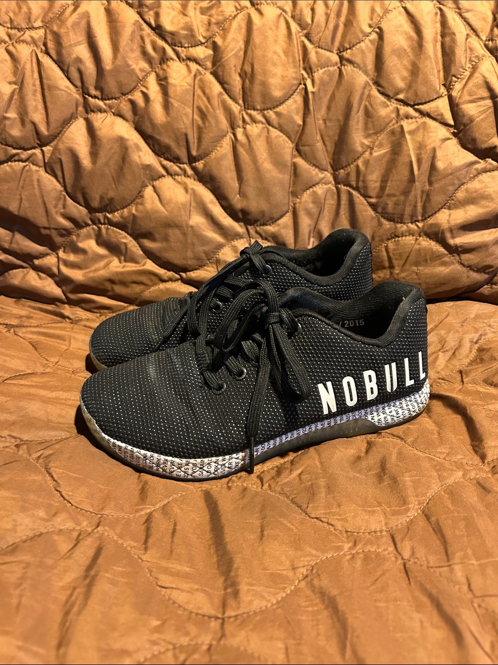 NOBULL Kids Black Knit Training Sneakers with White Logo